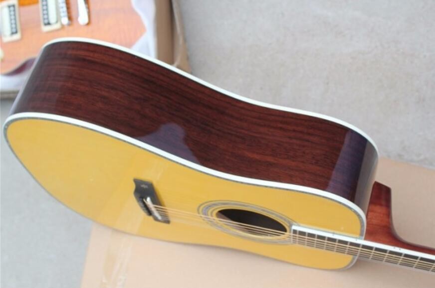 41 Inch Solid Wood Body Acoustic Guitar Sitka Mahogany Back and Side Authorized Grover Machine Heads