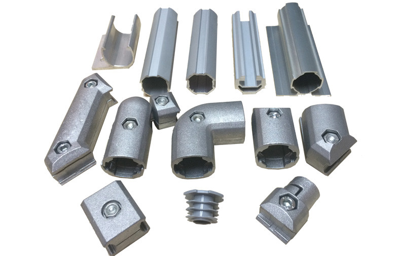 Light Weight Aluminum Pipe and Aluminum Pipe Joints Modular Pipe Racks