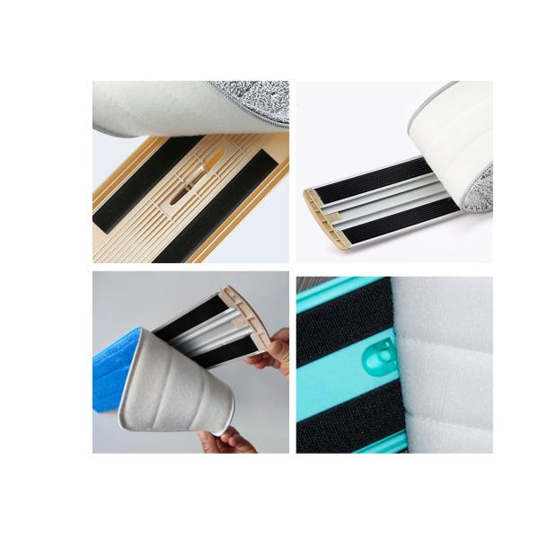 thin plastic injection hook and loop tape for Mop and curtains card slot fixed