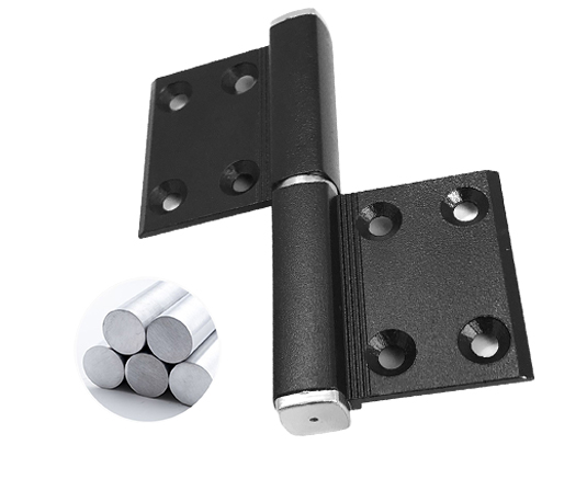 Modern Four Hole Quadrilateral Aluminum Hinge For Anti Dislodging Interior Door