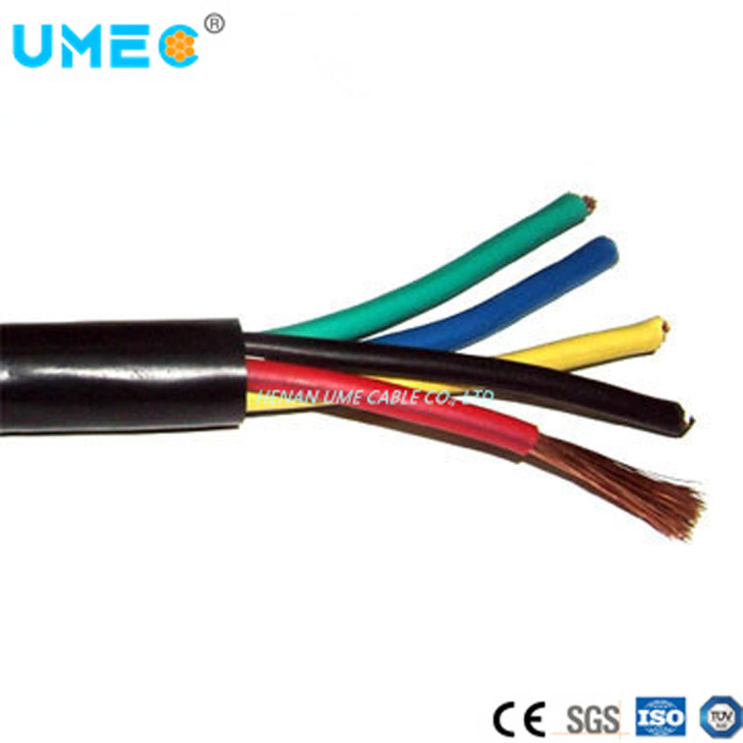 450V/750V 5 Core 4mm Rubber Insulated Flexible Electric Power Cable