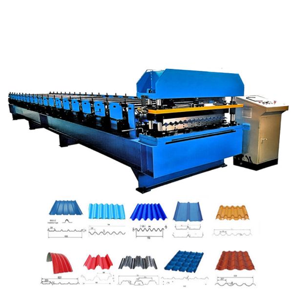 Floor Deck Roll Forming Machine Double Layer Corrugated Roof Sheet Roll Forming Machine Roof Panel Roll Former Equipment Panel Roll Former Equipment