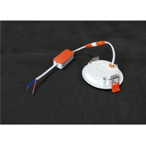 White Finish Round Panel 8000K 6W Recessed LED Ceiling Light