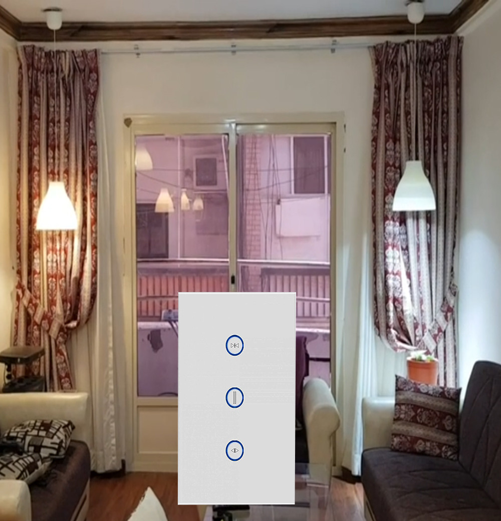 Smart Home Voice Controller Tuya App Remote On Off Window Roller Blinds Shutter Garage Wifi Smart Curtain