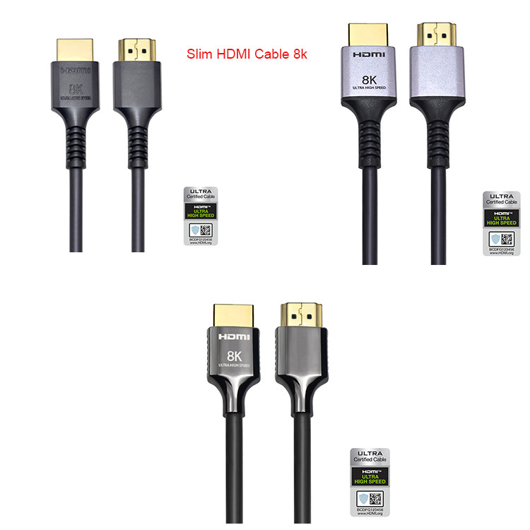 Braided Nylon 8K HDMI Cable 10ft Gold Connectors 48gbps VRR EARC