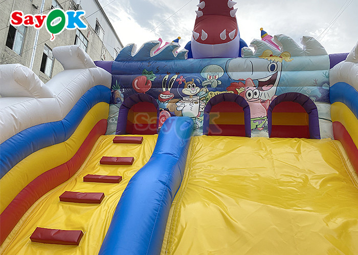 Commercial Inflatable Slide Cartoon Pvc Inflatable Bouncer Slide Children Bounce Castle Fun Slide Obstacle Course