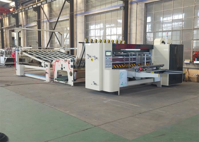 High Speed Rotary Die Cutting Machine , Cardboard Box Cutting Machine 380V