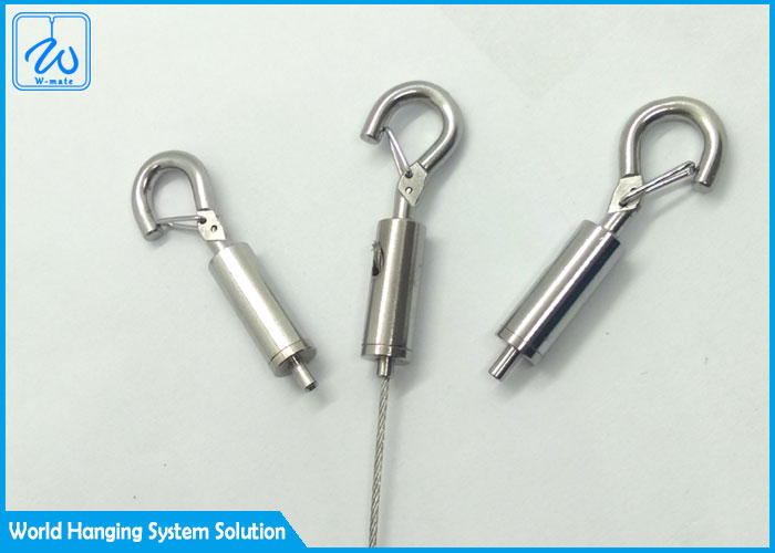 7x7 Or 7x19 Brass Metal Wire Rope Clamp Steel Cable Gripper With Hook