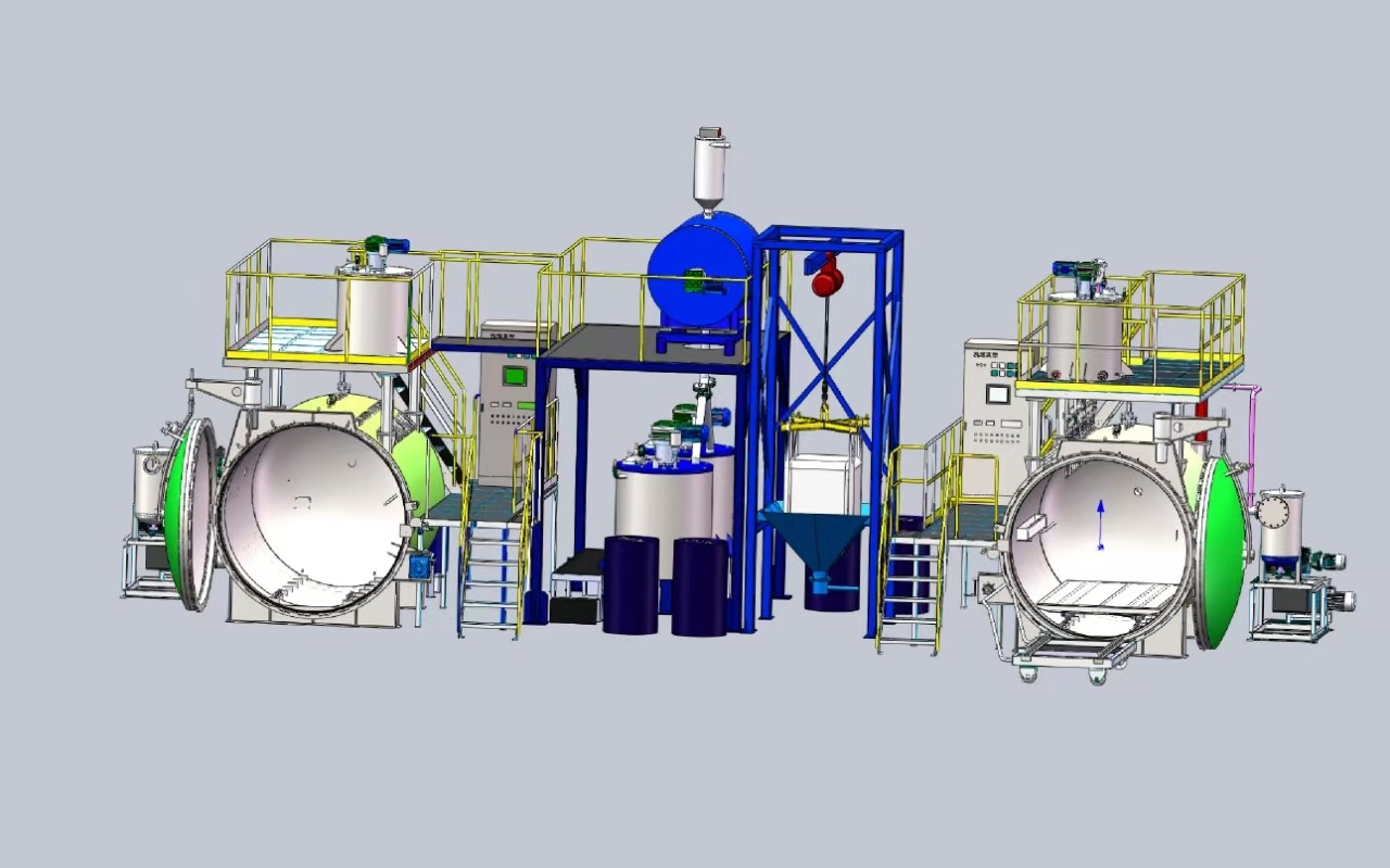 Automatic Powder Mixing Vacuum Pressure Casting for Epoxy Resin Filler