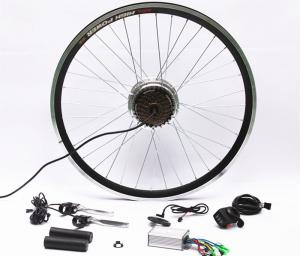 China 7 Speed Rear Wheel Electric Bike Hub Motor Conversion Kit With Batteries on sale