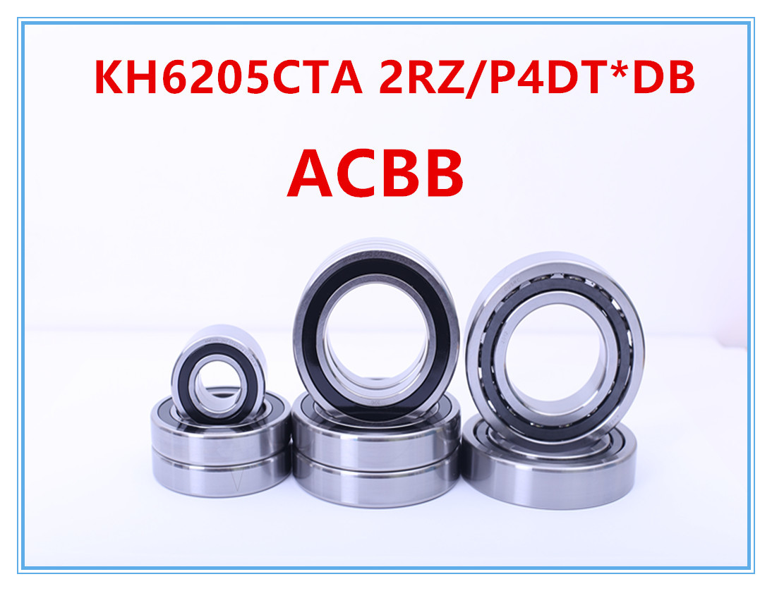 24000RPM-27000RPM Custom Ball Bearings KH6205CTA 2RZ/P4 DT*DB