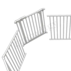 Quality Indoor Multipurpose White Durable Metal Foldable Baby Playpen for sale