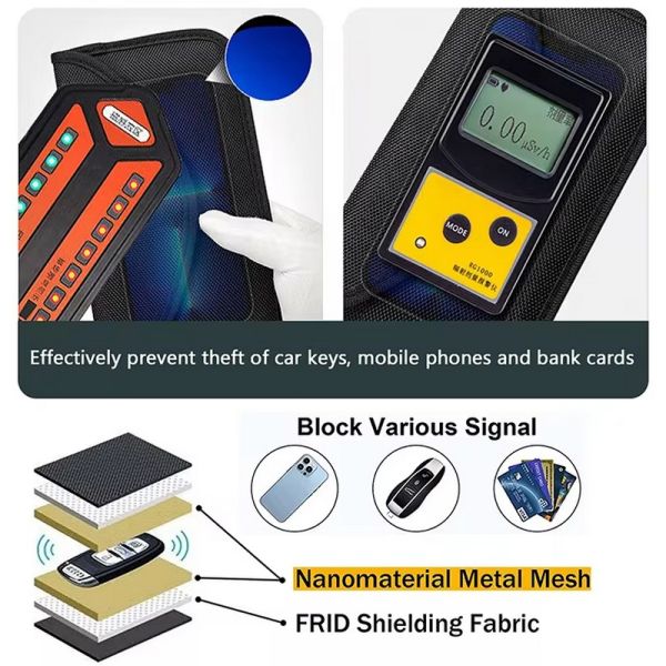 Waterproof Faraday Bag for Xiaomi Compatible Blocking Mobile Signals and GPS RFID
