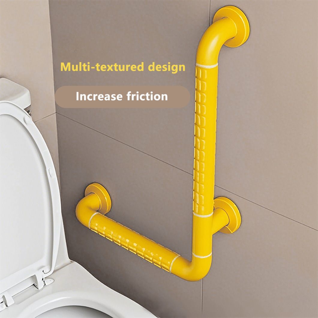 Available Wall Mounted L Shape 304 Stainless Steel Bathroom Grab Bar for Elderly