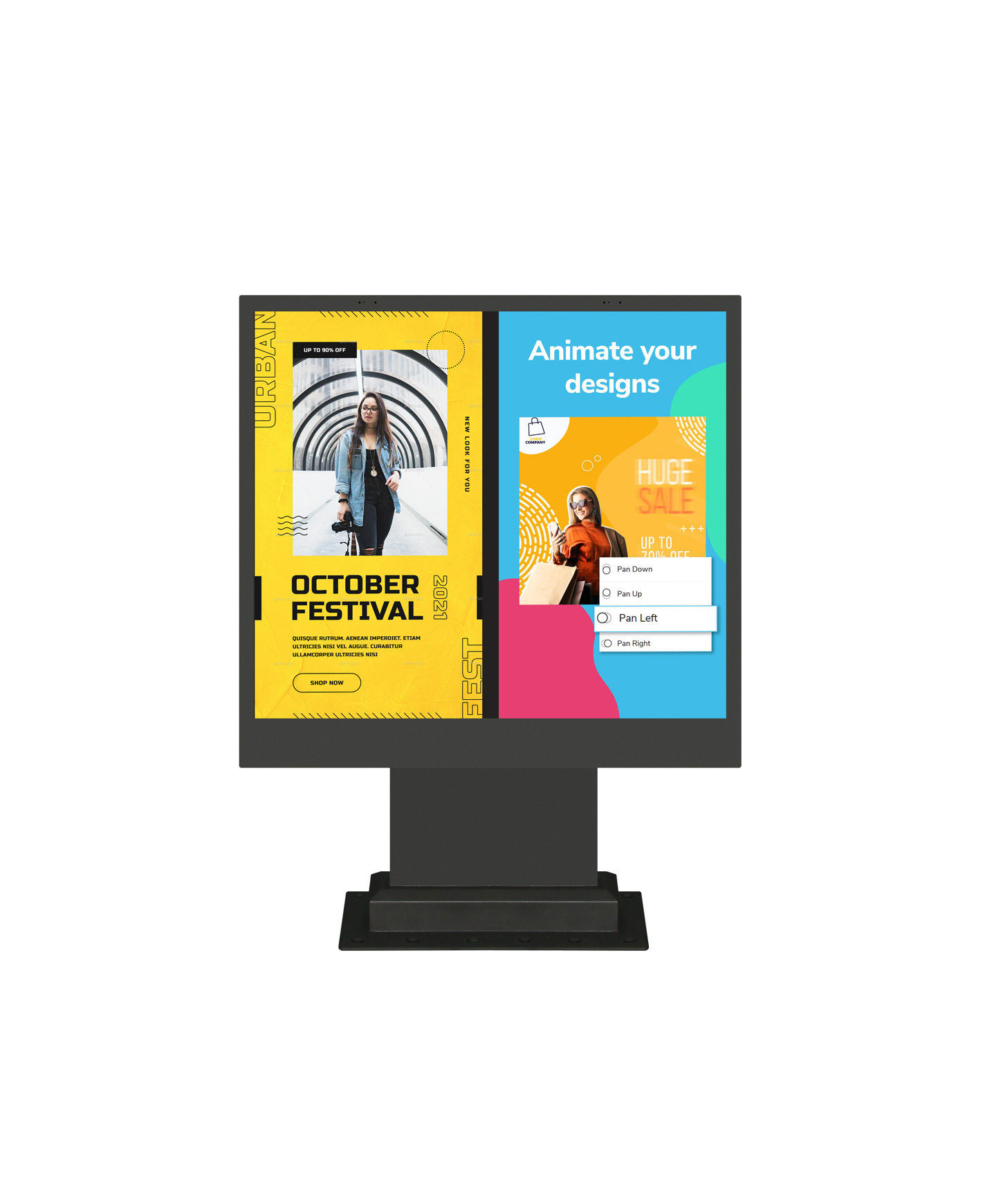 outdoor totem kiosk 