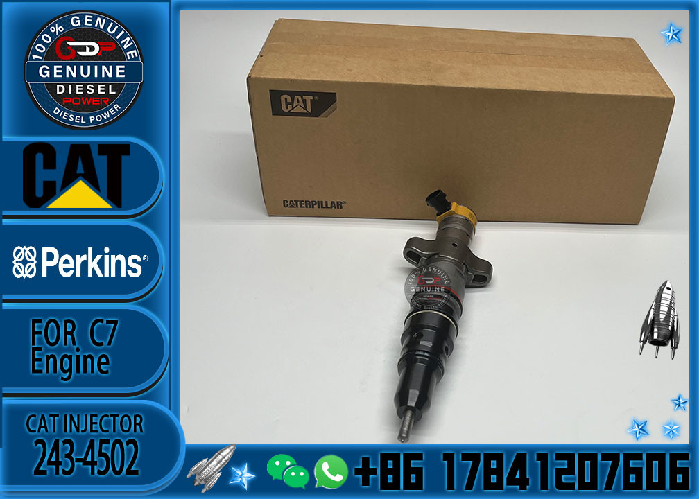 OE quality factory sale diesel fuel injector 243-4502 2434502 for CAT Caterpillar C7 engine