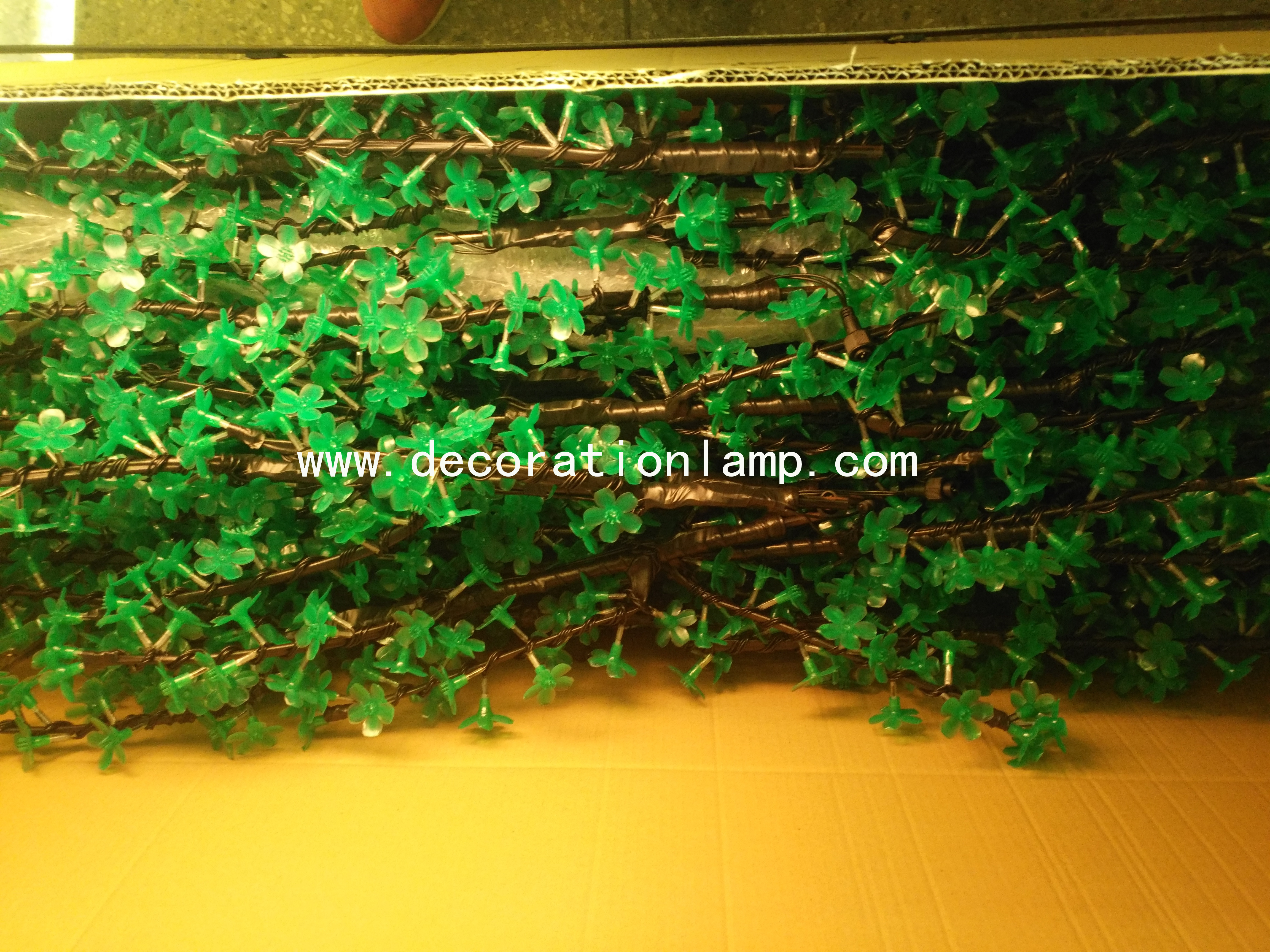 artificial trees with lights