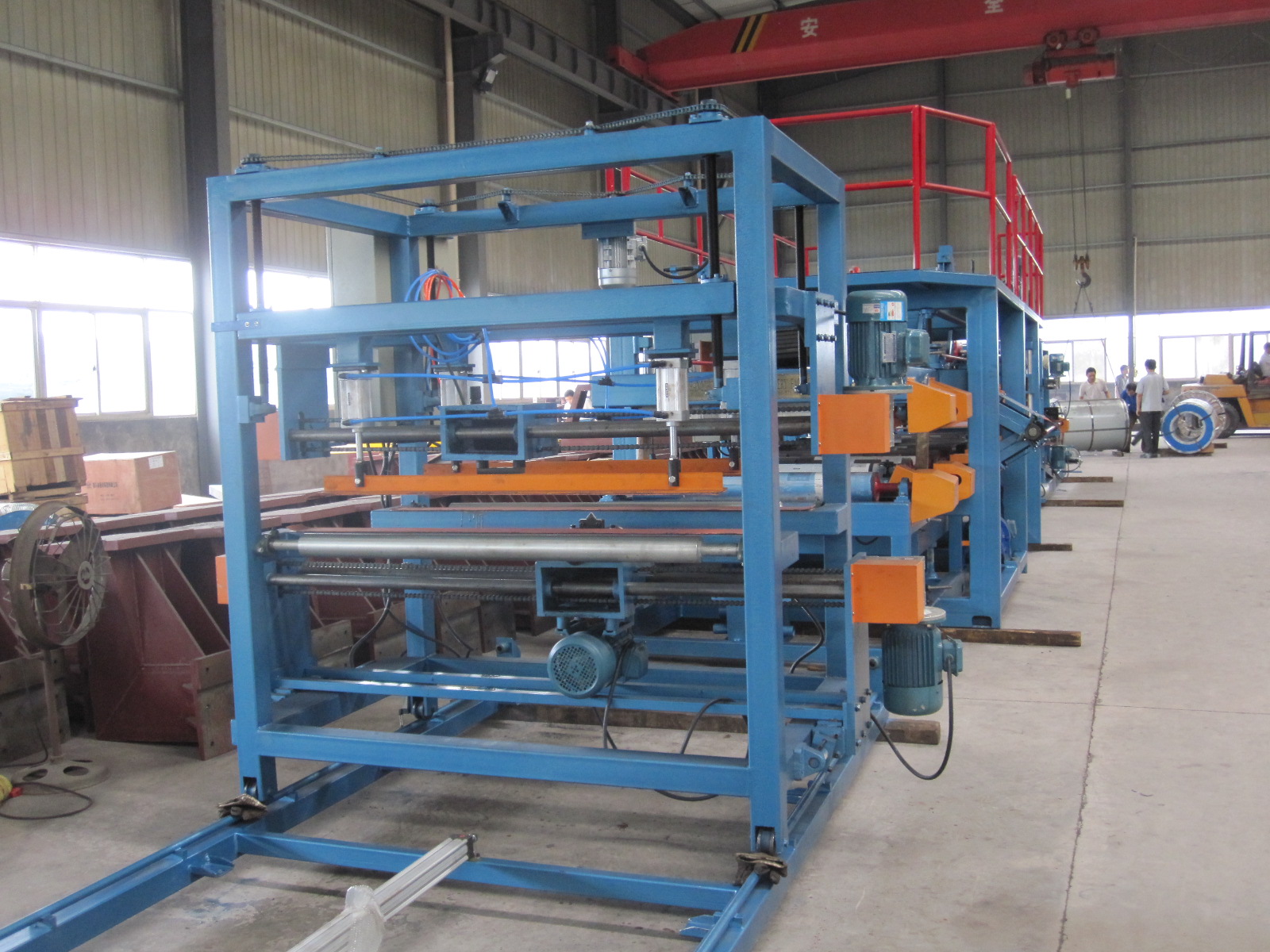 1250mm Width EPS Sandwich Panel Production Line 28Kw for Warehouse