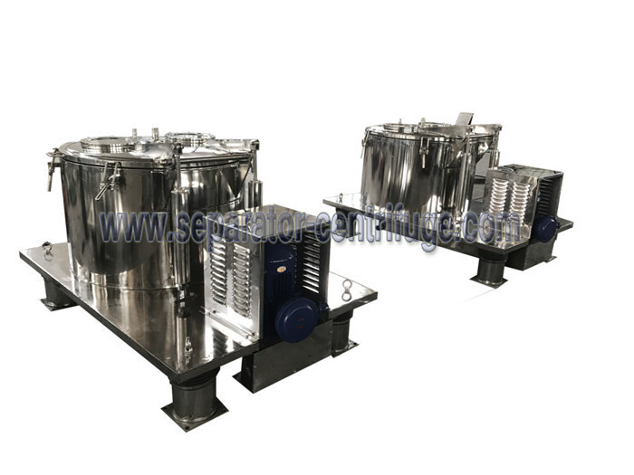 PPTD Top Discharge Vertical Basket Centrifuge For Hemp And Alcohol Extraction