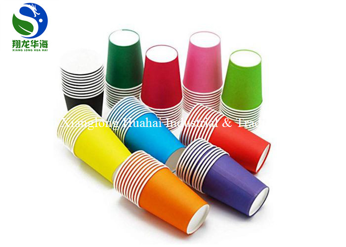 Bulk Custom Logo Printed Cold Drink Paper Cups Eco Friendly Single Wall Disposable