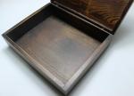 Customized Handmade Wooden Gift Boxes , Darker Wood Color Personalized Wooden