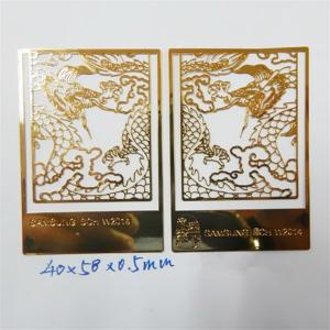 China China antique dragon design chemically etched bookmark, photo etched page marker bookmarks on sale