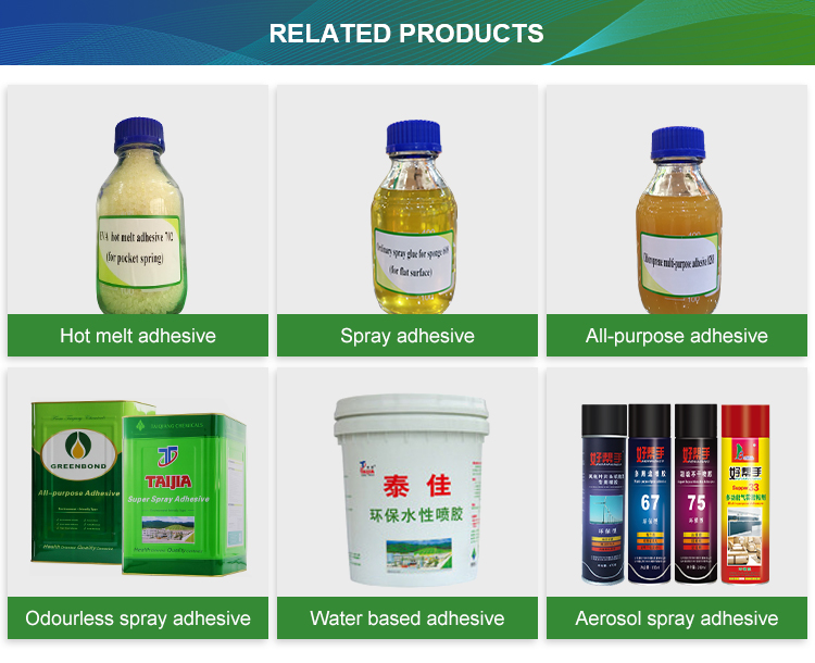Art Design Aerosol Spray Adhesive Super Glue Embroidery Spray Contact Adhesive