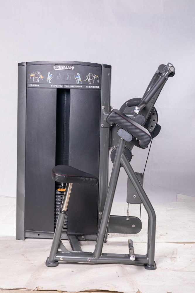 Commercial Gym Equipment Pin Loaded Training Seated Bicep&triceps Dual Function Fitness Equipment
