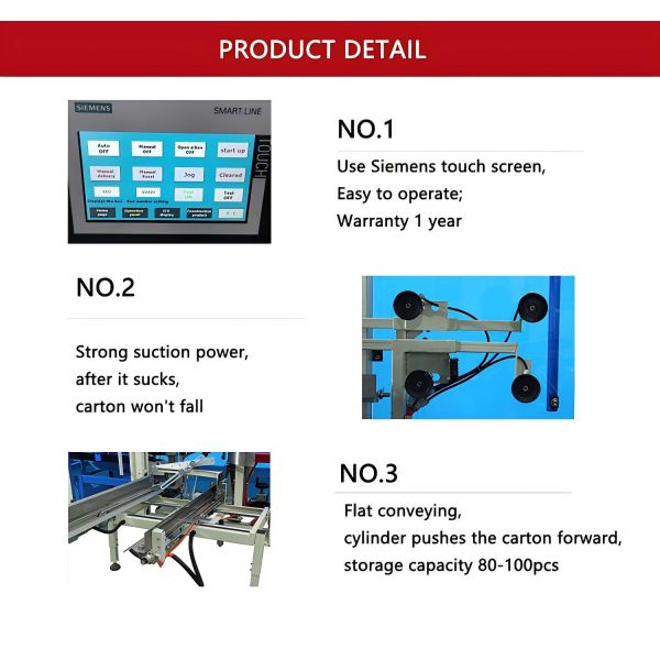 Hipac Fully Automatic Multifunctional Carton Packing Machine with Electric Driven Box Seal Line for Various Industries
