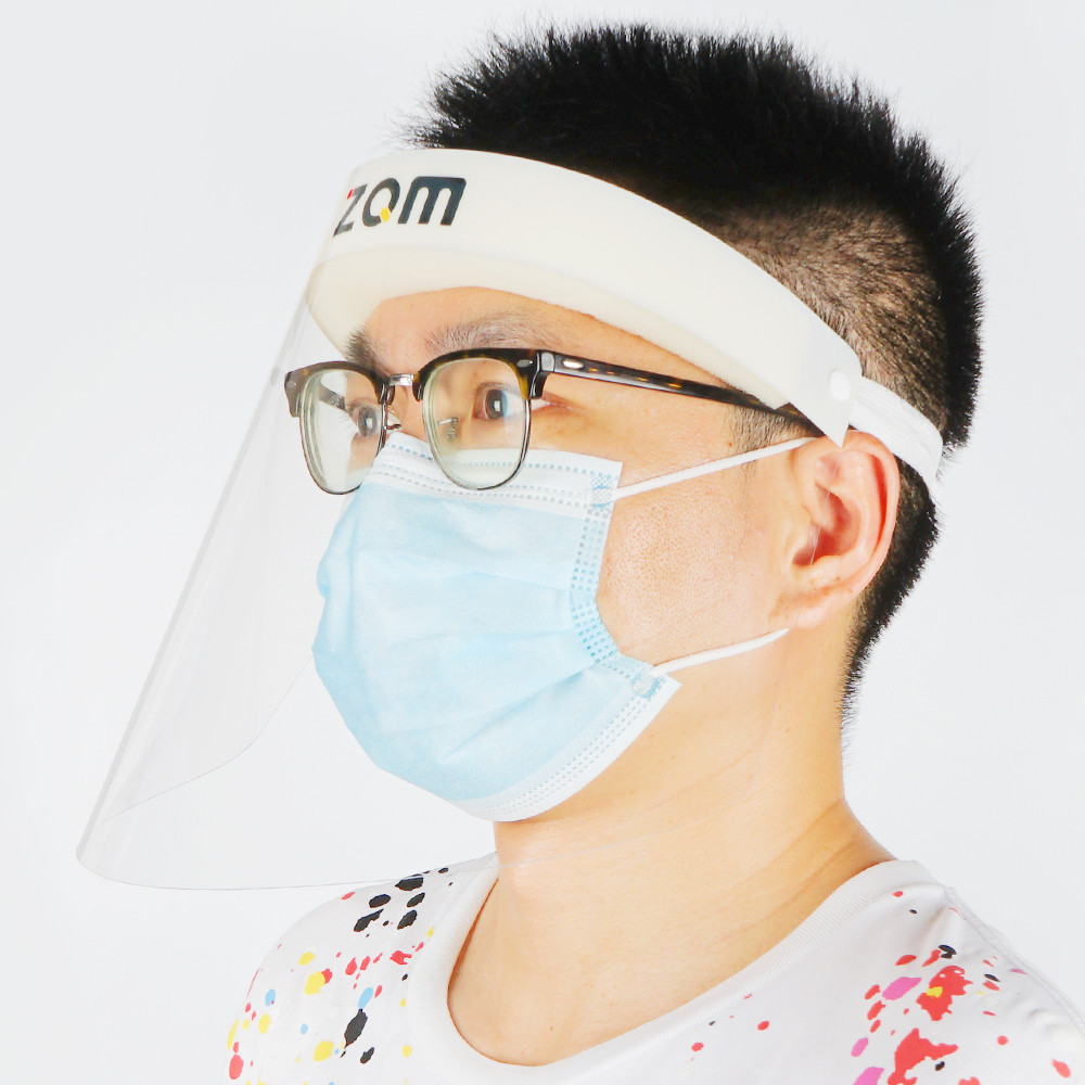 Plastic Material Face Shield Anti Saliva Anti Fog Protective Face Shield Custom Logo