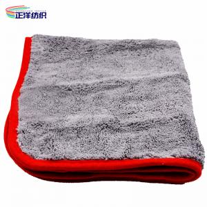 Quality 400GSM Washable Cleaning Cloths Large Size 40X60CM Grey Microfiber Cleaning Cloth for sale