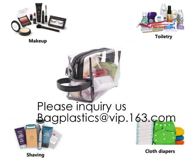 Eco Friendly Travel Beauty Classic Design Frosted Pvc Eva Packaging Bag With Zipper For Cosmetic,Travel Cosmetic storage