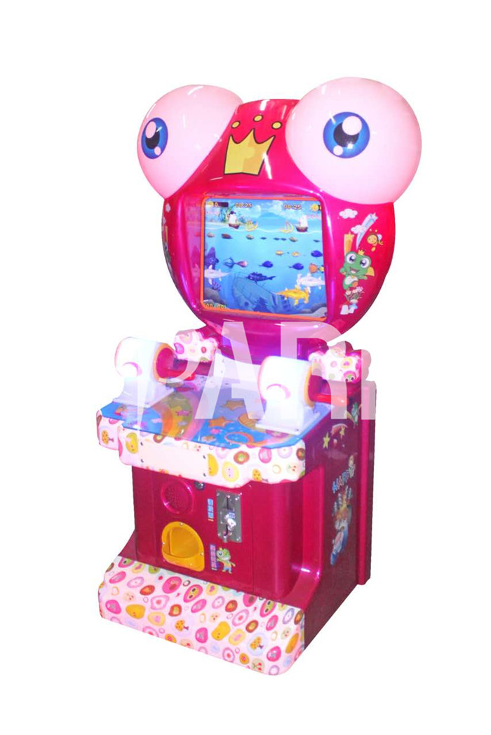 Frog Series HD Display Amusement Game Machines For Kids / Adults