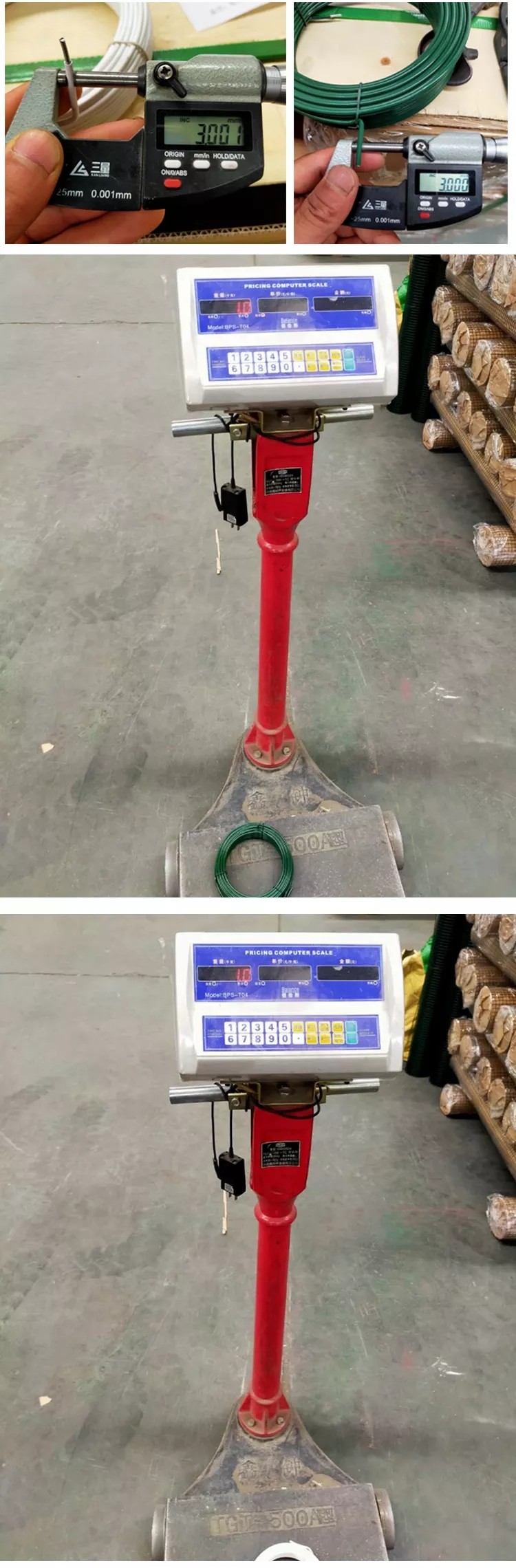 0.5-50kg Coil Weight Plastic Coated Iron Wire For Garden