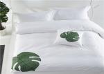 Nordic Hotel Bedroom Set 100% Cotton And Personalized Satin White 400T With