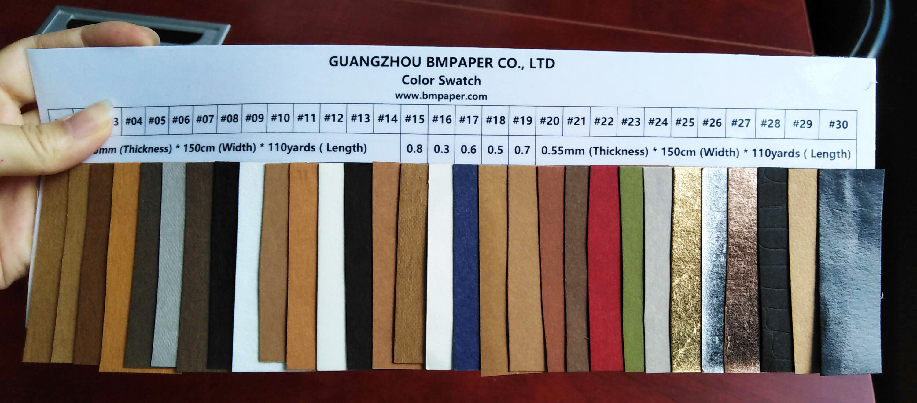 0.3mm - 0.8mm Good Memorability Washable Kraft Paper Color Customizable For Bags