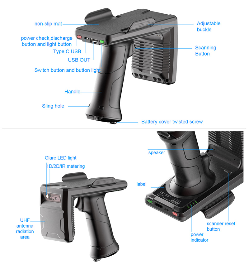 rfid reader with good heat dissipation and durability