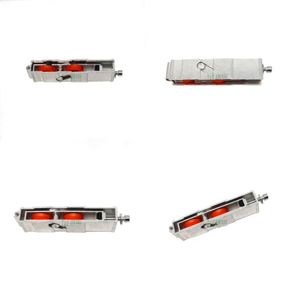 Window Aluminum Roller Sliding Gate Accessory Door Nylon With Profile Double Wheels Apposite