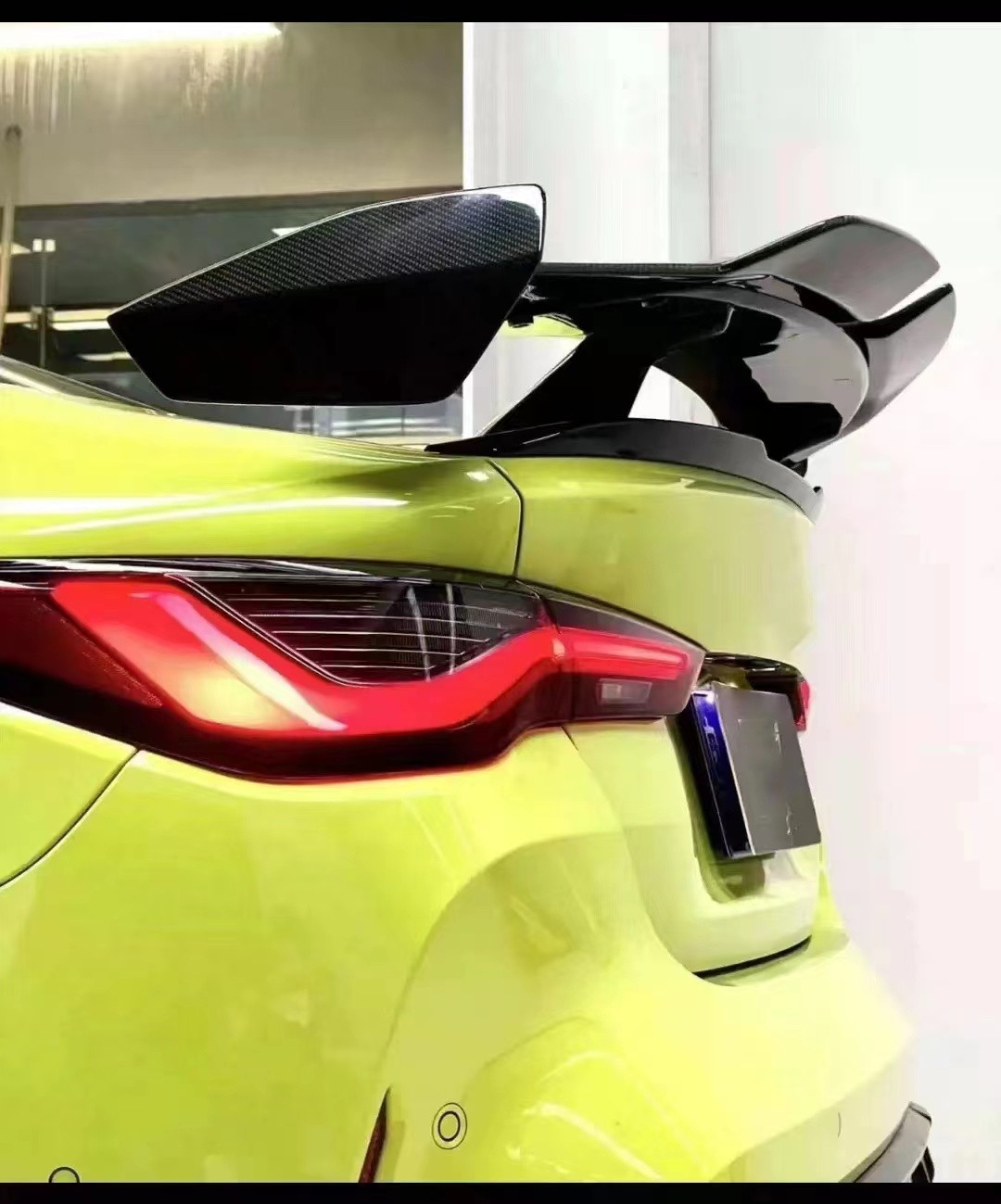 For BMW G80 G82 M3 M4 Carbon Fiber Spoiler G80 G82 M3 M4 Upgraded Darwin StyleCarbon Fiber Tail Spoiler