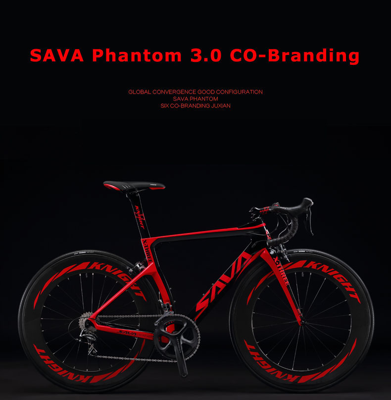 CE/ISO Phantom 3.0 Bike , 78mm Wheels Carbon Frame Racing Bike