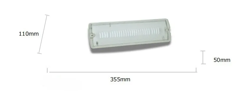 Factory Price Waterproof Fireproof Aluminum IP66 Hotel Hospital Shopping Mall Train Station School Supermarket LED Exit Escpe Emergency Light