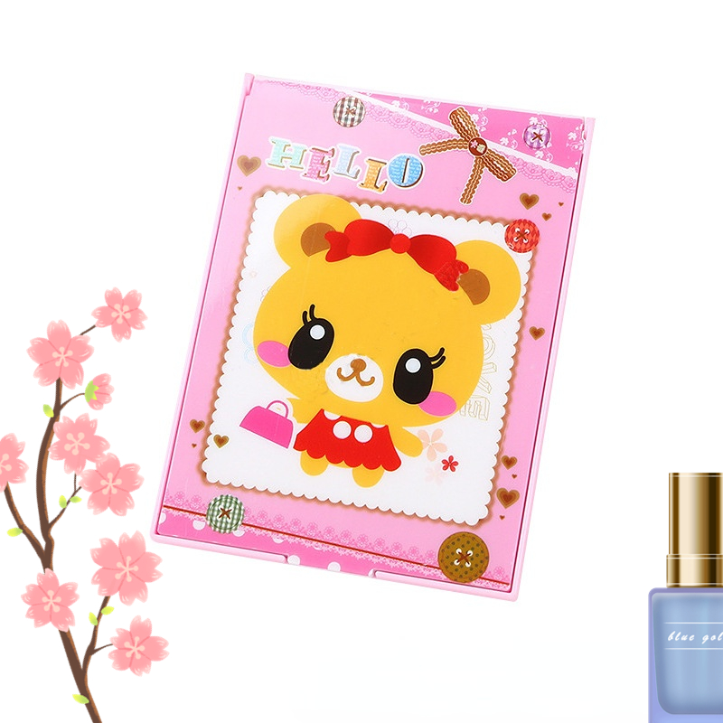Customized Fashion Design Square Desktop Makeup Mirror with Processing Flexibility