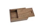 USB Flash Drive Storage Wooden Box With Sliding Lid Gift Package Design Custom
