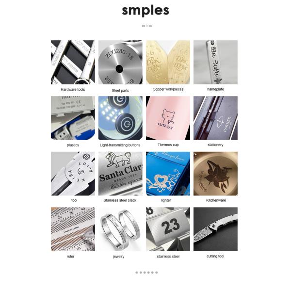 EZCAD System Metal Fiber Laser Marking Machine / Fiber Optic Laser Engraver