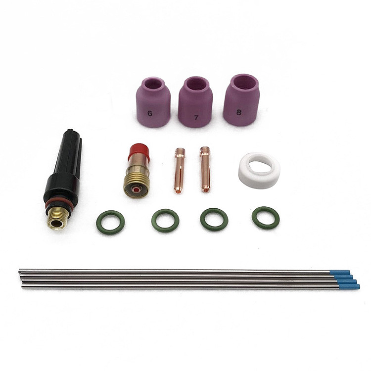 Tig welding torch parts o ring pyrex , glass cup , gas lens for wp17/18/26