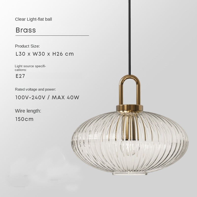 Mid century pendant light retro design glass lampRestaurant Hotel Simple Decorative Light(WH-AP-602)