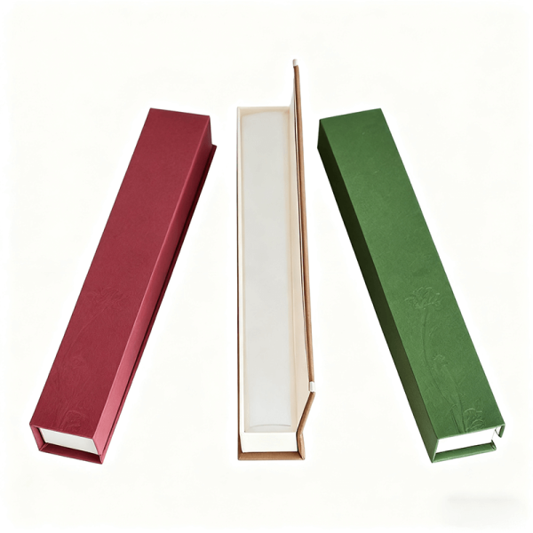 Luxury Solid Color Rectangle Clamshell Incense Box Custom Kraft Paper Packaging For Gifts Rigid Boxes Sponge Lining Stamping