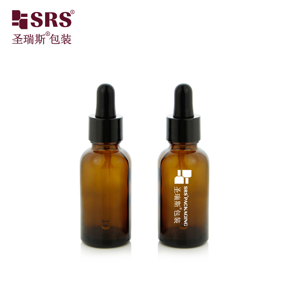 30ml Clear Stock Color Fast Delivery Ready To Ship Round Glass Dropper Bottle