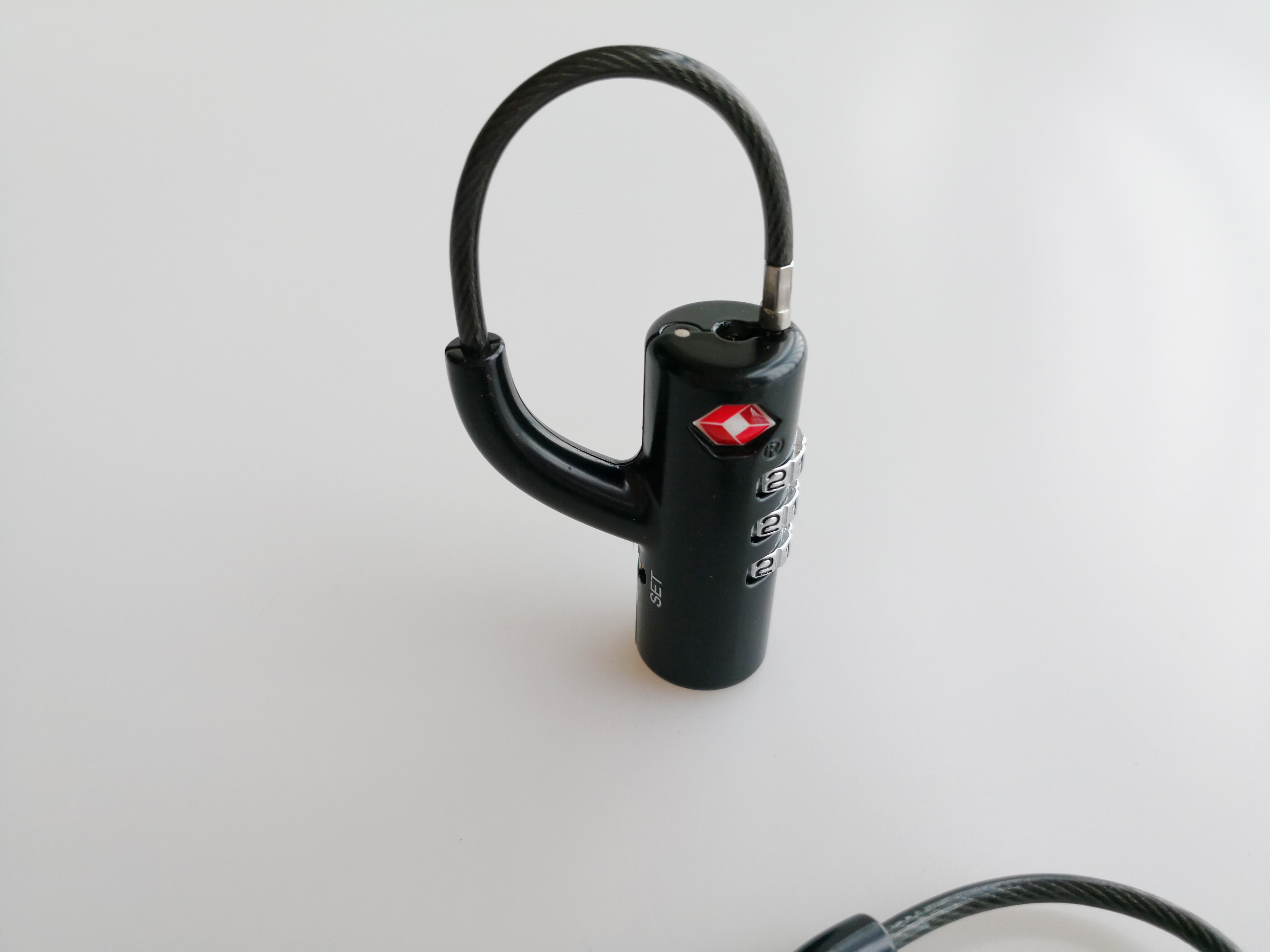Lightweight TSA Combination Padlock Black Color Durable For Travel Bag