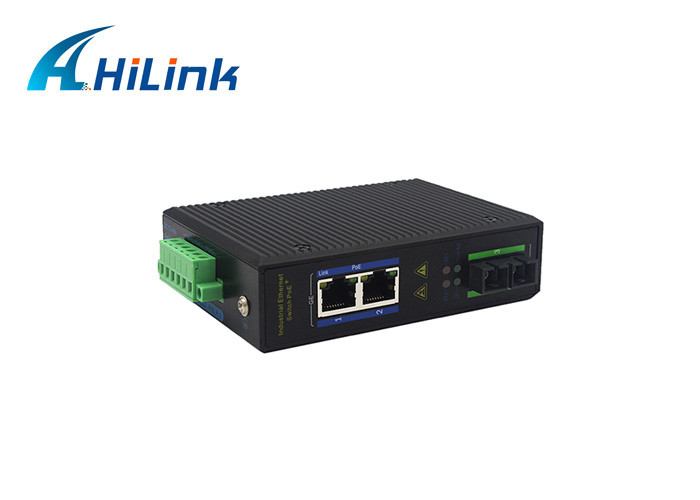 IP30 1000BASE SC Industrial Media Converter 220VAC RJ45